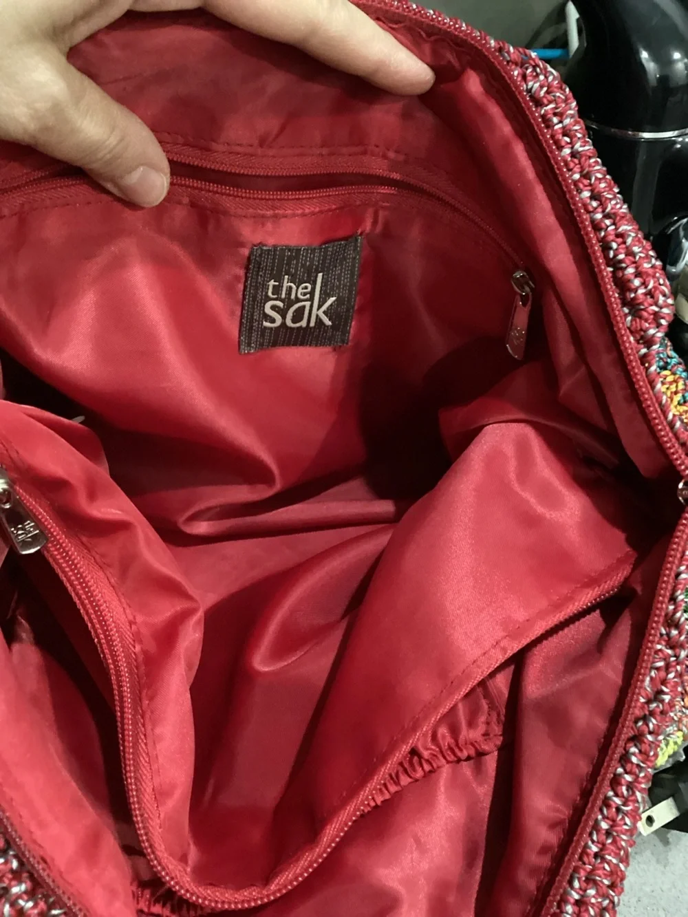The Sak hand crocheted
